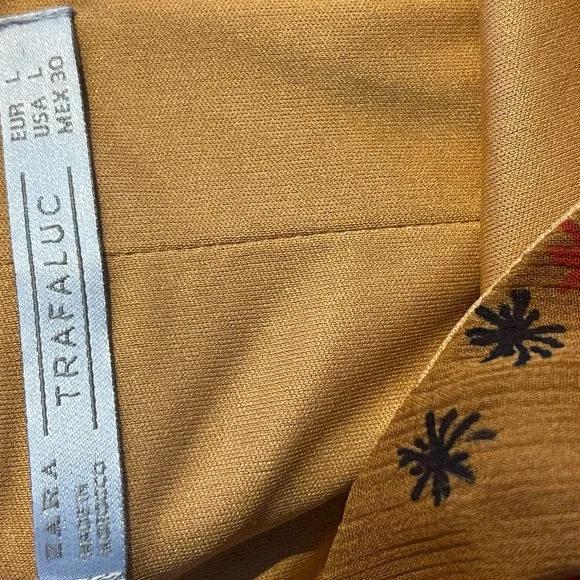 Zara Rust Floral Maxi Dress - Picture 3 of 5